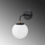 Opviq Horn - 12217 Lámpara de pared Negro, Antiguo y Crema